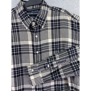 Polo Ralph Lauren Blaire Men's Large Plaid Button Down Cotton Shirt Long Sleeve